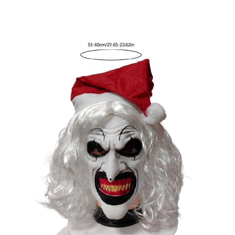 Strašidelná klaunská maska pro dospělé Hororoví zabijáci Klaunská maska Krvavý šašek Celohlavová latexová maska Halloweenský cosplay kostým