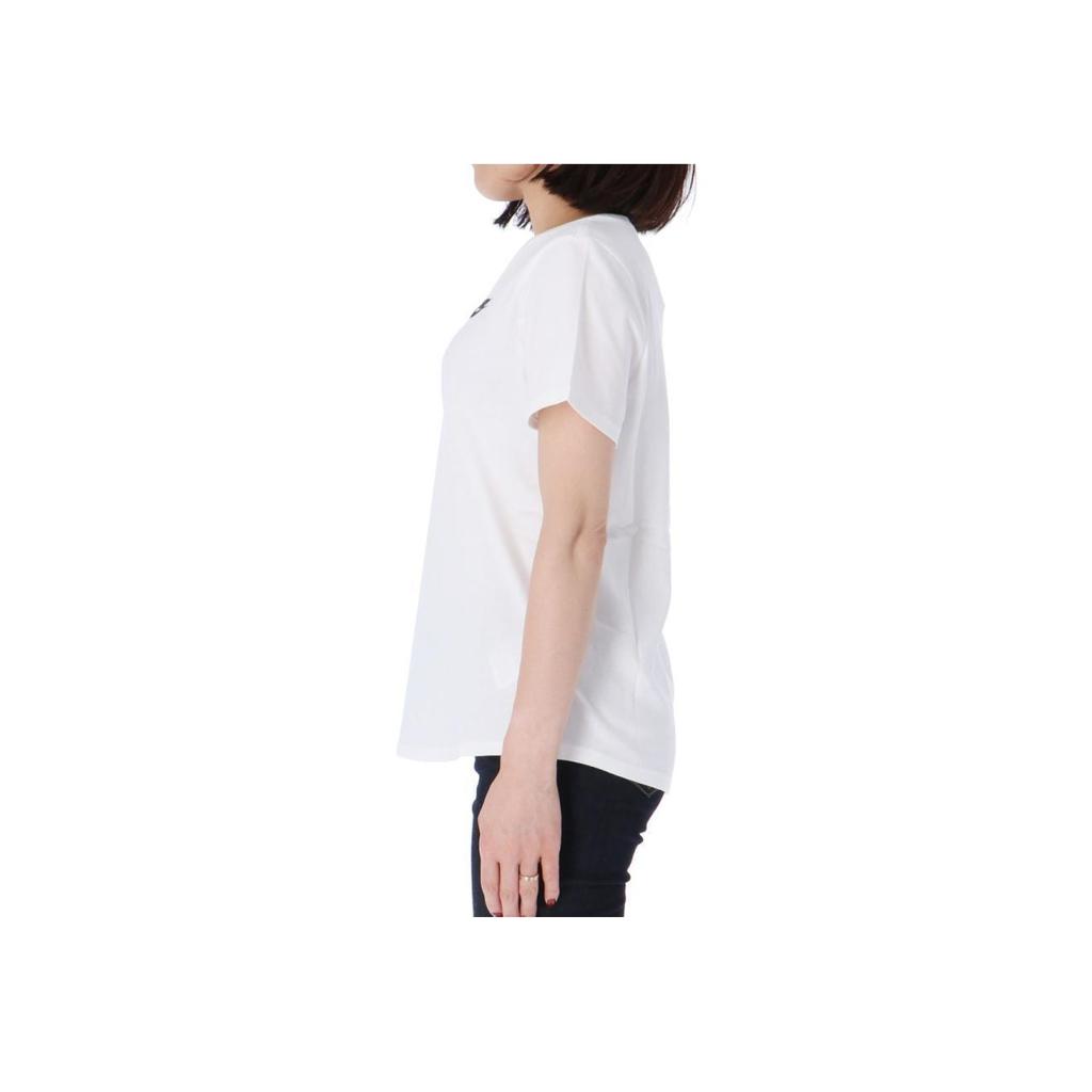 Nike Sportswear Club Essentials Knit Short Sleeve Drop Shoulder T-Shirt Women Tops White DX7903-100