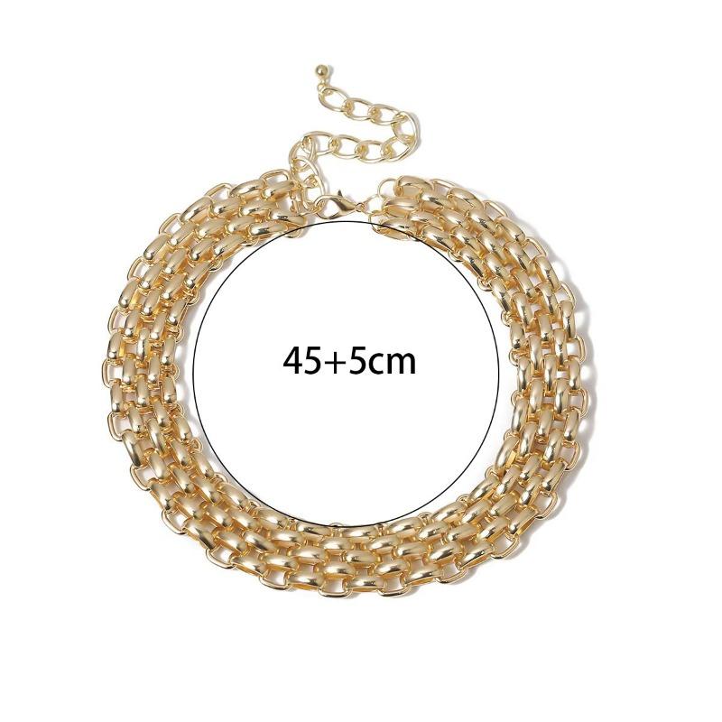 Chain Fashion Casual Accessories Stylish Exaggerated Necklace Necklace Bracelet Suit