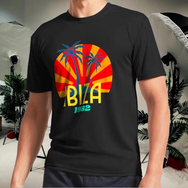 Men s and Women s T-shirts Ibiza 1982 sunset Palm Trees M