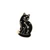 Süße Cartoon Schwarze Katze und Mond Emaille Brosche Pin