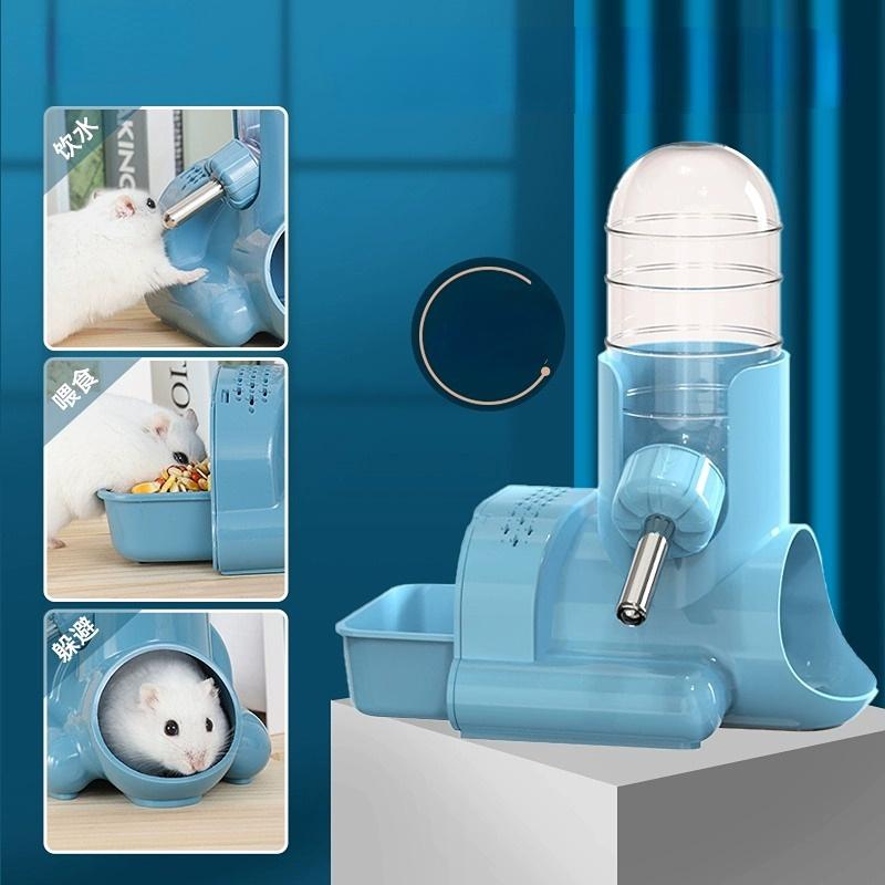 Hamster Den Drinker Leak-proof Pet Feeder Stable Multifunctional Standing Type Cage Accessories