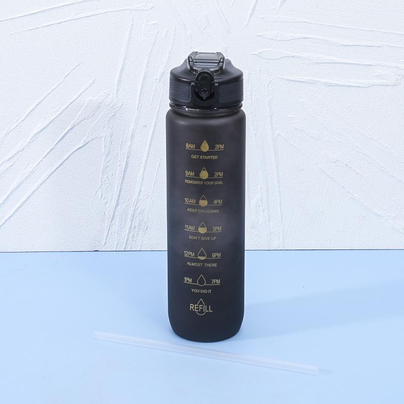 High-Capacity, Heat-Resistant Plastic Sports Water Bottle for Outdoor Activities
