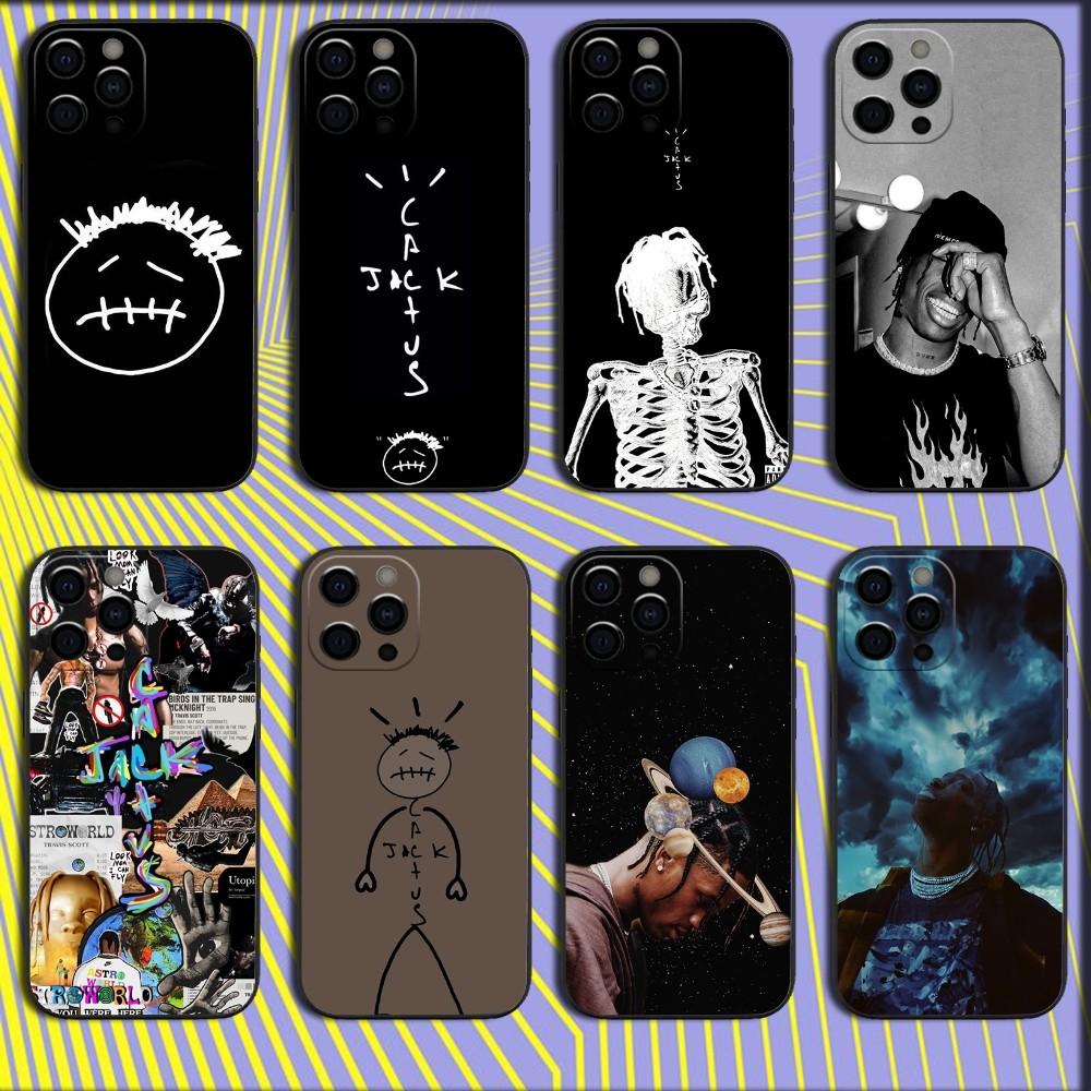 Travis Scott Cactus Jack Phone Case For iPhone 16 15 14 13 12 11 Pro Max Mini X XS SE 7 8 Plus 16E Shockproof Soft Cover Fundas