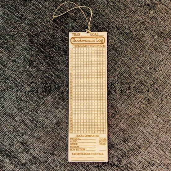 Segnalibro in legno con scomparti funzionali, tracker di lettura, accessorio elegante per libri, agenda di lettura, regalo per lettori.
