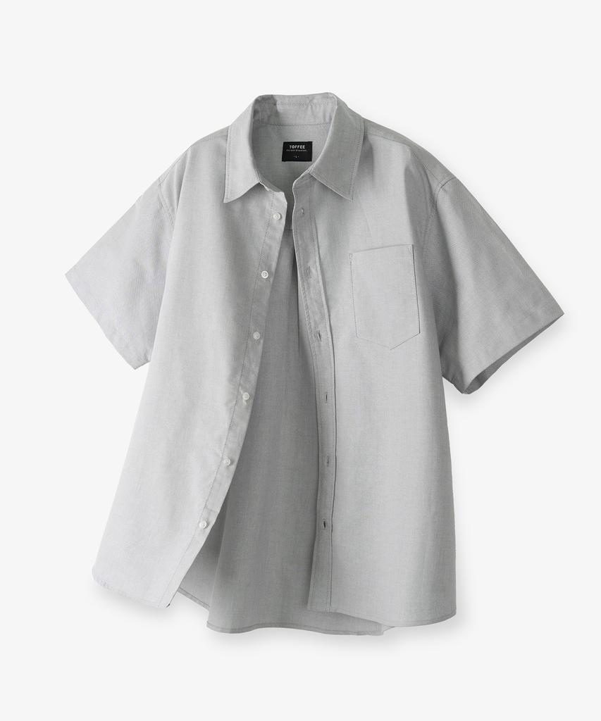 TOFFEE Oxford Half Shirt (4 Colors)