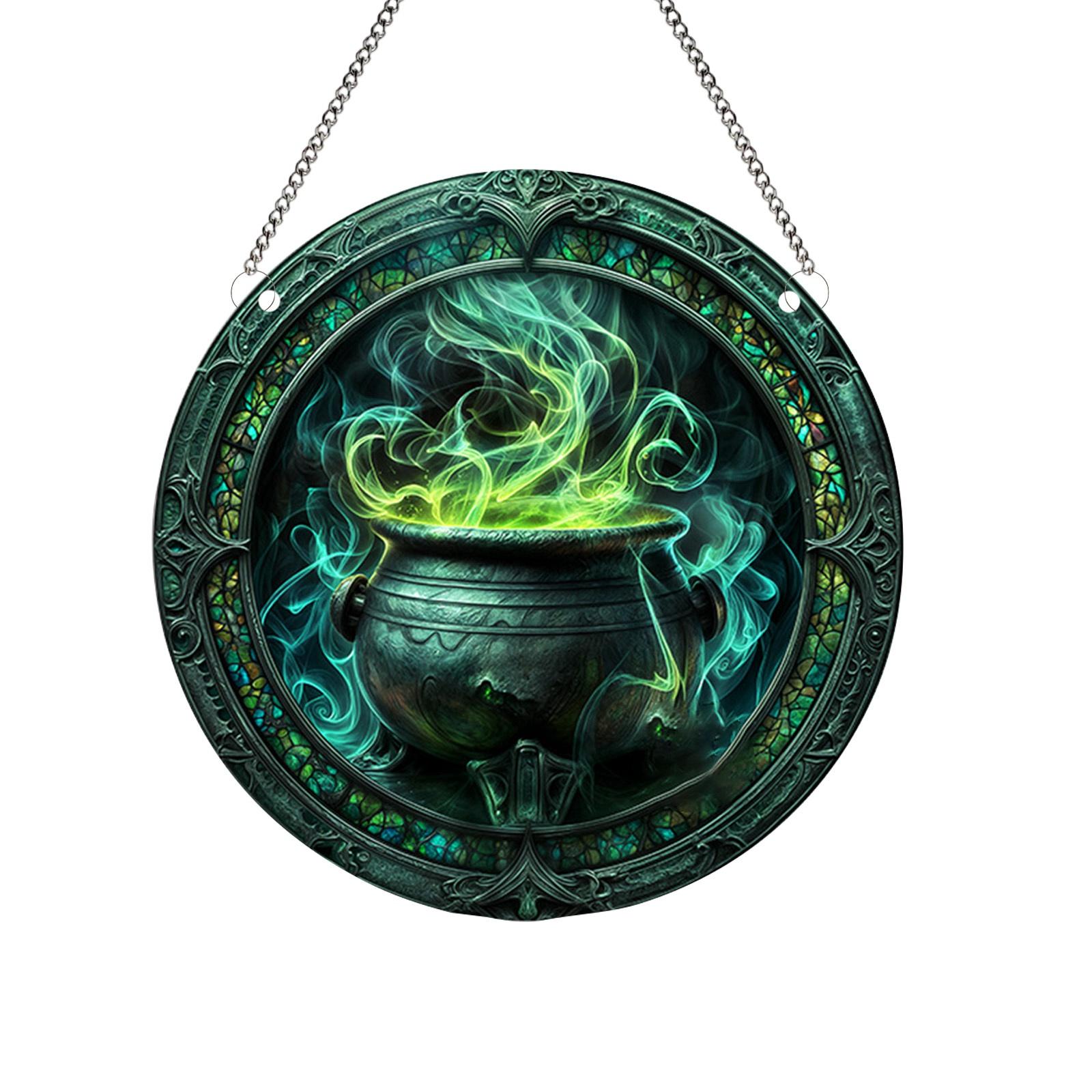 

Хэллоуин Декоративная подвеска Окно Ловец солнца Украшение, В качестве подарка Декоративная подвеска, Праздничная атмосфера Подвеска One Size