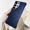 Frameless AG Matte For Magsafe Case for Samsung Galaxy S25 S24 S23 Ultra Magnetic Wireless Charging Luxury Plating Armor Cover