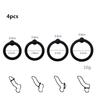 WAKEWAY 3/4PCS Penis Ring Penis Ring Condom Penis Trainer Delayed Ejaculation High Elasticity Durable Toy for