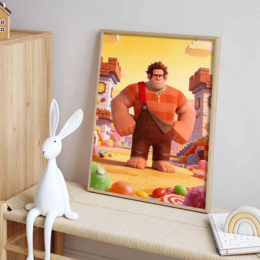 Disney Diamond Painting 5D DIY Full Circle Diamond Painting Kit Ralph Breaks Pixels Home Bedroom Wall Decor Crafts