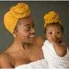 Autumn/Winter Fashion Parent-Child Cotton Turban Headscarf Hat Yoga Pleated Cap