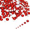 Red Rhinestone Set for Nail Decoration Large Capacity Set for 3D Nail DIY Resin Comes in a Case with and 3000-piece - Art, Nails, Decorations,