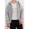 Ghassy Co.. Ultrathermisches Winter-Sweatshirt mit Sherpa-Futter und Kapuze für Herren und Reißverschlusstasche