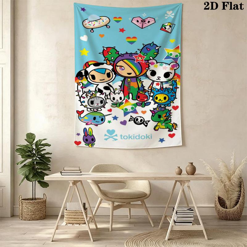 Tokidoki Pattern Home Decor Tapestry, Wall Hanging, Decorative RV Wall Cloth.XGT0914025