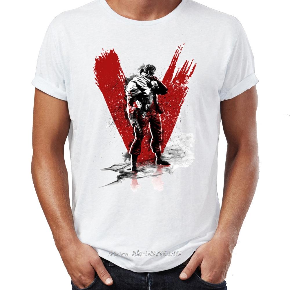 Brand New Men T Shirt Summer Cotton Metal Gear Solid Snake Eater Phantom Pain Awesome Artwork Print TShirt Anime Tees