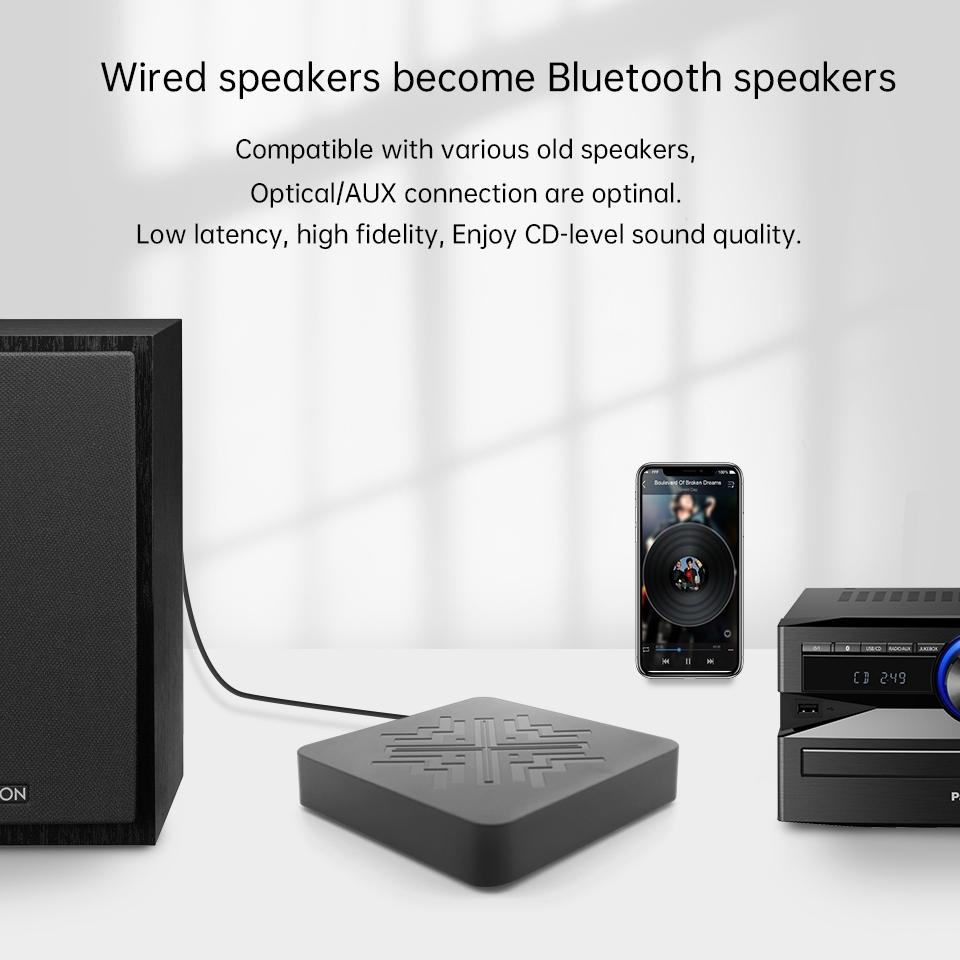 Q3 HiFi Wireless Bluetooth Digital Audio Receiver Soporte AUX 3.5mm / Fibra  óptica / Salida USB comprar a buen precio — entrega gratuita, reseñas  reales con fotos — Joom