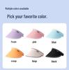 UPF50+ Women's Large Brim Sun Hat with Face Cover - 2025 Anti-UV Open Top Visor