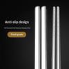Mold Free Stainless Steel Chopsticks 4 Pairs Non-slip Reusable Cutlery for Home Sushi Restaurant Catering