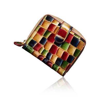 Italian Life rundleer le murrine bifold Elegant en makkelijk te liking een miniklein portemonneetje met de opbergcapaciteit van een lange Perfect als een verpakt [STEM]