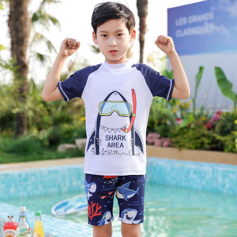 

Детский быстросохнущий раздельный купальник для мальчиков «Астронавт динозавр» (S / M) 2024 3XL (50-60 lbs)