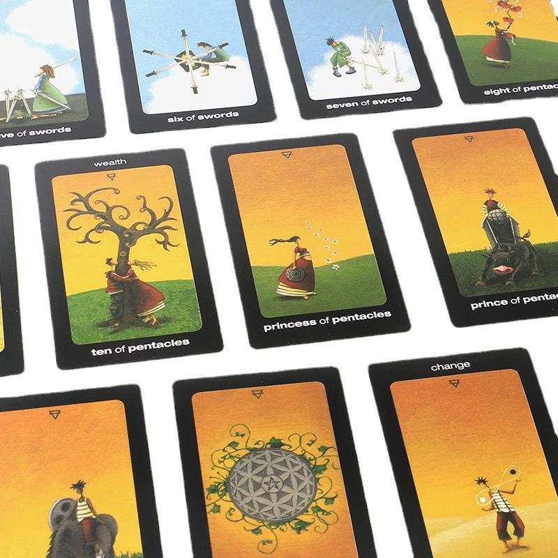 Tarot cards of sun and moon tarot deck oracle cards board games PDF Guidebook for personal use