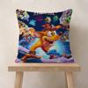 Game CCrash Bandicoots Pillow Cover Design Cushion Cover Decor Holiday Decorati
