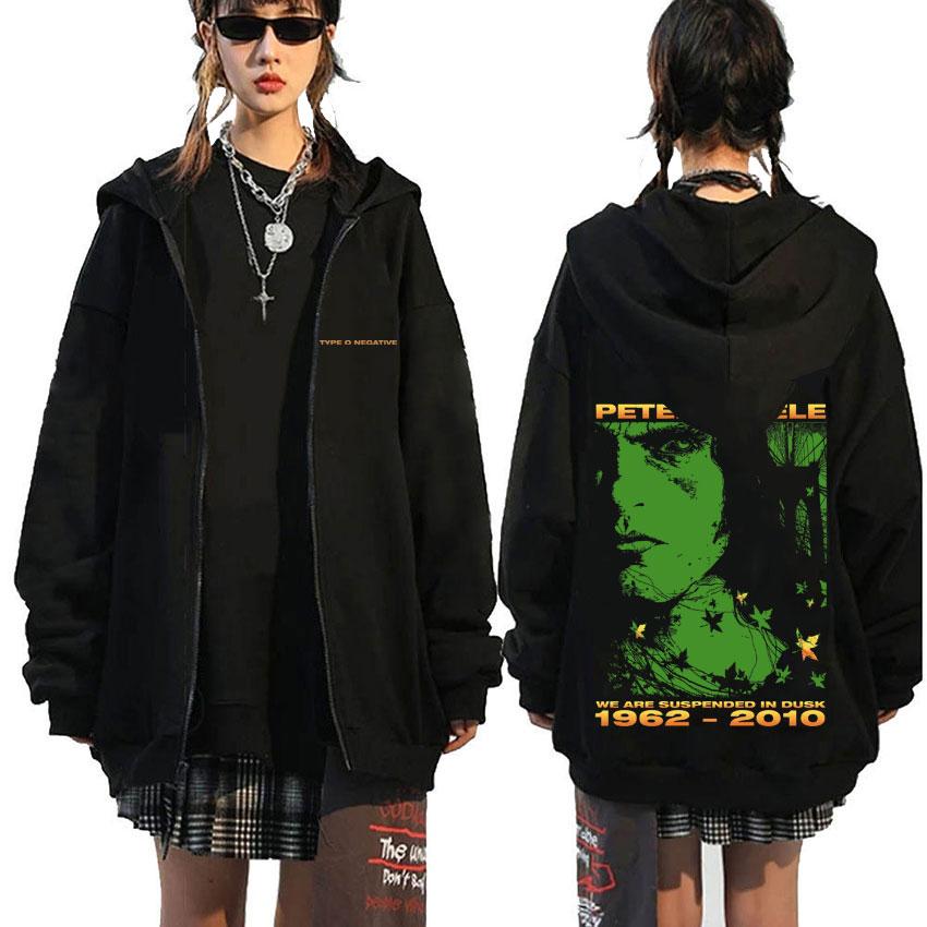 Rock Band Type O Negative Suspended in Dusk Essential Zipper Hoodie Men Women Casual Vintage Zip Up Jacket Male Oversize Hoodies