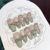 Emerald City Crystal Bow Detachable Press-on Bridal Nail Art