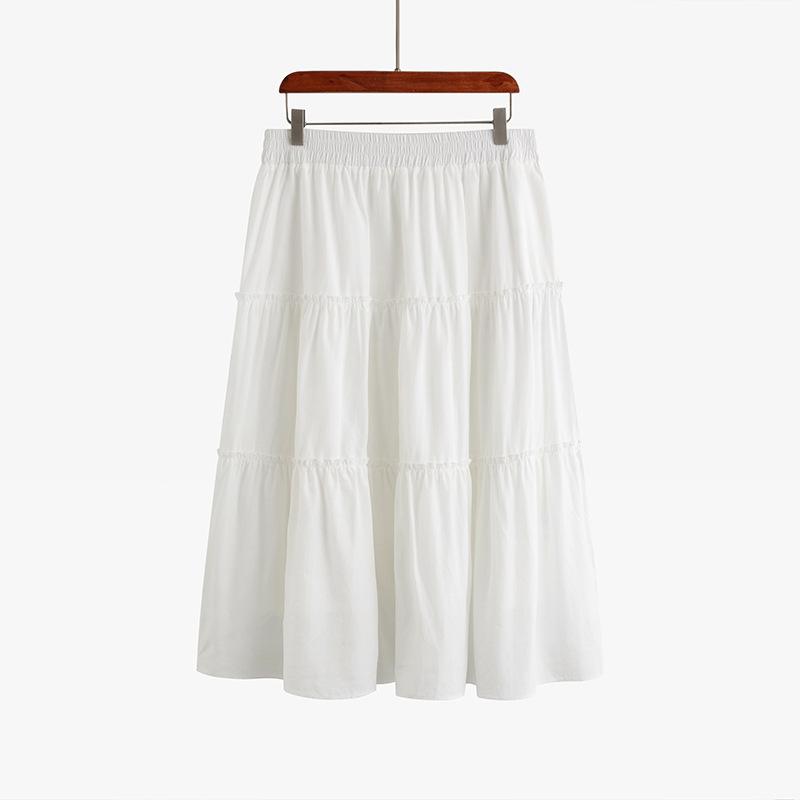 

Юбка А-силуэта с высокой талией, утягивающая, весенне-летняя, пышная юбка, балетная юбка-торт 4XL белый