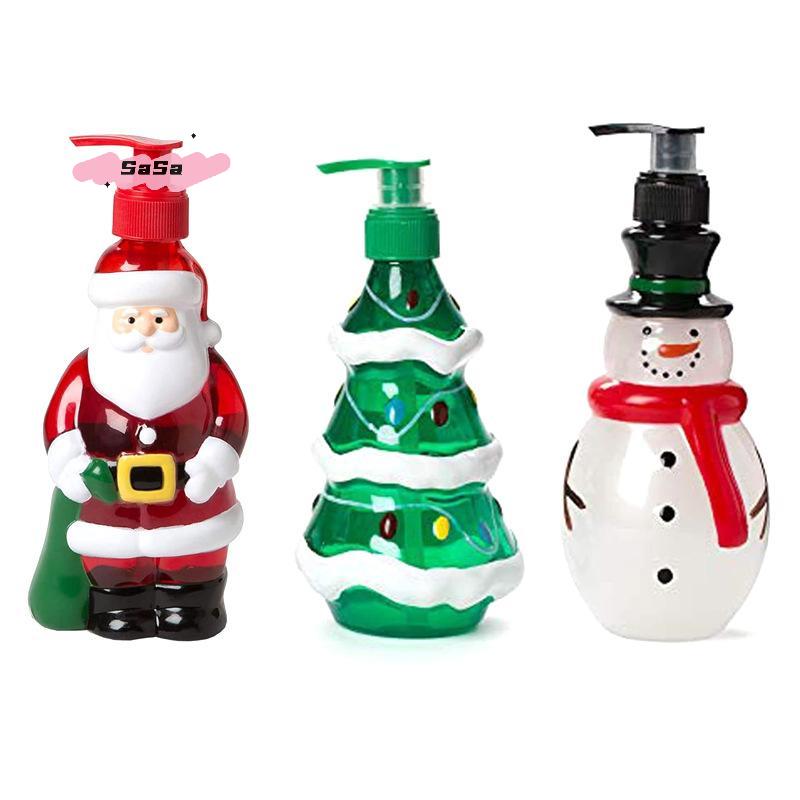 S-1Pc Gift Series - Household 350ml Hand Dispensing Bottle - Series Christmas Snowman Dispensing Bottle Christmas Gifts