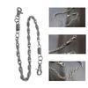 Heavy Duty Metal Pants Chain Adornment Punk Wallet Chains Hip Hop Jeans Charm Round Clasp Goth Accessory for Pants