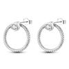 Cute Unicorn Stud Earrings Silver Plated for Little Girl Crystal Cat Mouse Elephant Heart Star Earring Gift Jewelry