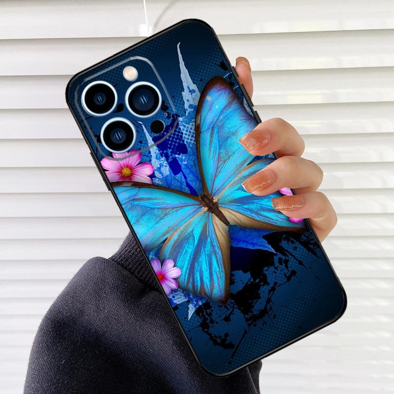 Butterfly Phone Case For iPhone 17 16 15 13 11 12 14 Pro Max mini 15 16 Plus 16e 17 Air Cover Fundas