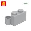 Non-Toxic 122Pcs/Lot 3831 Hinge 1X2 Lower Part Building Blocks Moc Technical Accessories Compatible With Brick Children Toys Gift Box