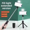 Cell Phone Selfie Stick Tripod Bluetooth Remote Wireless Selfi Stick Phone HolderStand with Beauty Fill Light for Phone