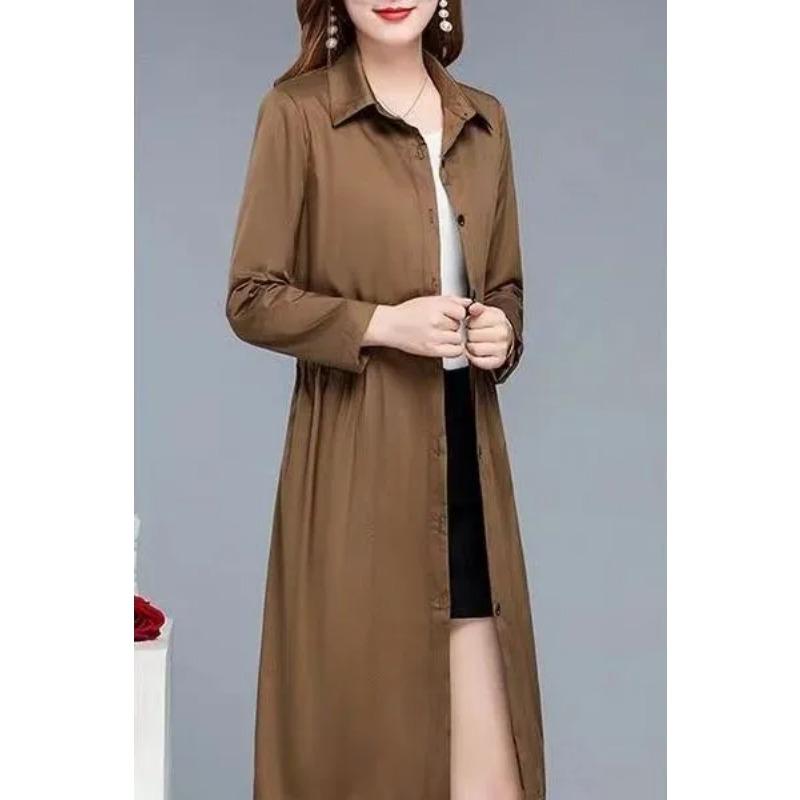 Modischer dünner Frühlings- und Herbstwindbreaker für Damen, mittellanger Frühlingsanzug, neue koreanische Slim-Jacke für Damen mittleren Alters