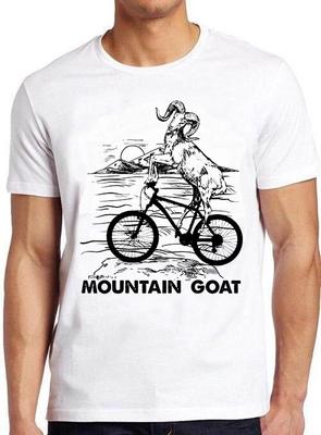 Mountain Bike  Mountain Goat Riding Biking Funny Meme Cool Gift Tee T Shirt M784