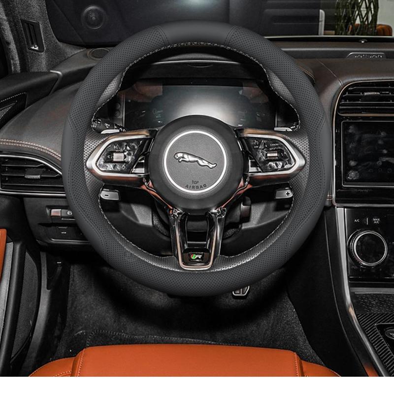 Jaguar Steering Wheel Cover: Fits XEL, XFL, E-PACE, F-PACE, & F-TYPE