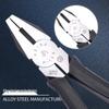 KEIBA Japanese Pliers SR/P-108/106/107/108, Flat Jaws, 6/7/8 Inch