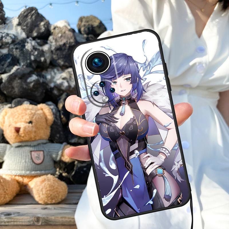 Genshin Impact Yelan Case For Honor Magic 8 7 5 6 Pro X9a X9b X9c X9d X8c X8b Win RT 50 70 90 200 400 Lite Cover
