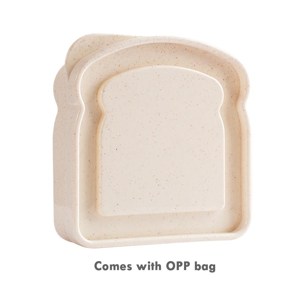 

Bread Storage Box Wheat Straw Material Toast Sandwich Container Portable Lunch Box Leak Proof Airtlid Food Grade Eco Friendly