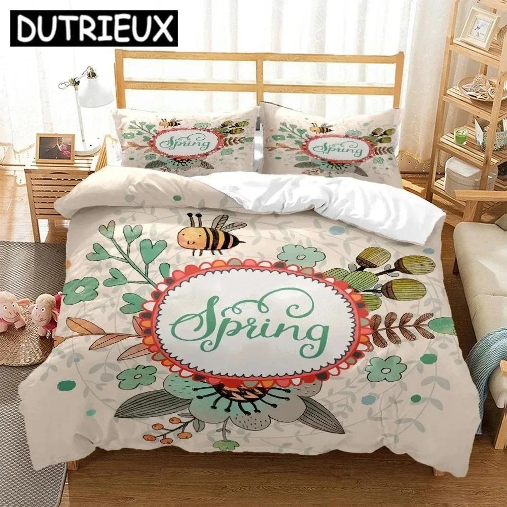 Kaninchen HD Druck Bettwäsche Set Teenager King Size Bettwäsche Set Kinderbett Doppelbett Bettbezüge Kissenbezug Bettdecke Bettwäsche Set