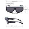 Trendy One Piece Sunglasses Men Brand Design  with Brims Glasses Outdoor Sport Travel Sunscreen Ultraviolet-proof Sunsha