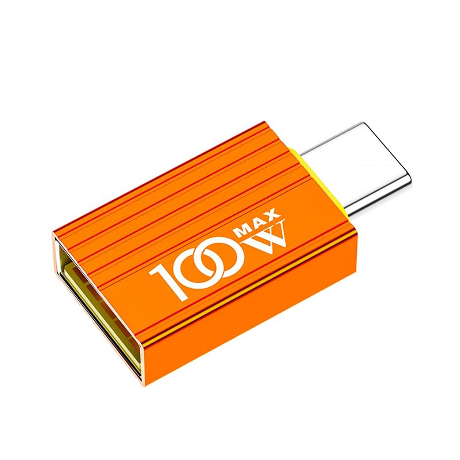 

USB 3.0 Female to Type C Male Extension Adapter 10Gbps Fast Data Transfer for Laptop PC Charger OTG Extension Converter оранжевый