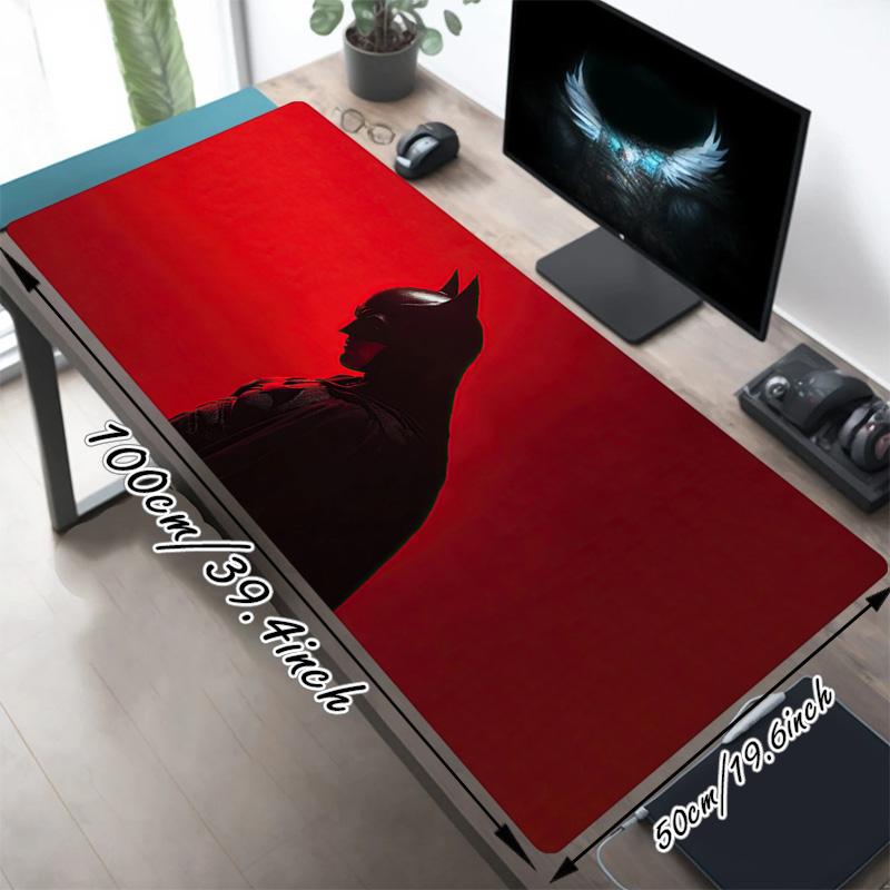 Batman Xl Gaming Mouse Pad Nonslip Rubber Base Stitched Edge Waterproof Desk Mat For Pc Laptop Gamer Office Computer Accessories C92755