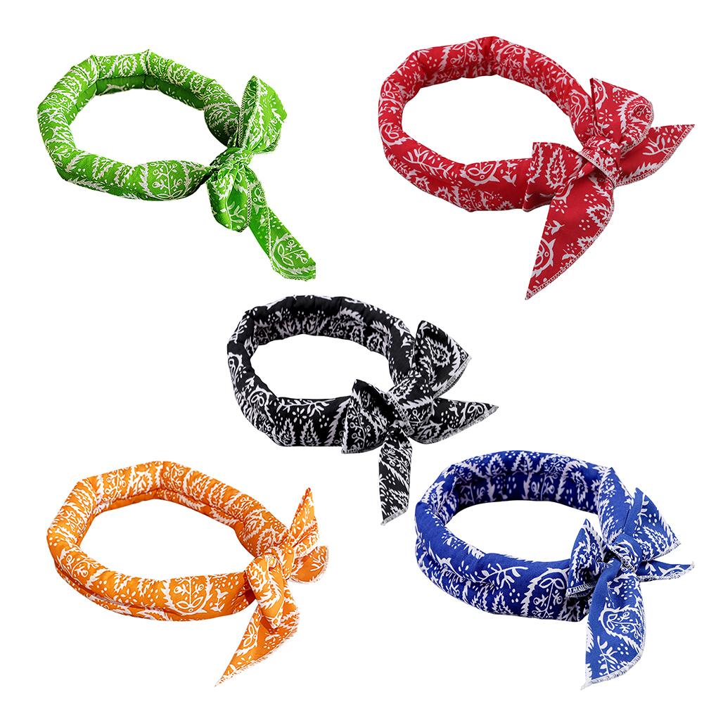 Écharpe Rafraîchissante d'Été pour Animaux de Compagnie Collier Glacé pour Chien Enveloppement Froid Respirant Bandana Rafraîchissant Instantané pour Promenade en Extérieur