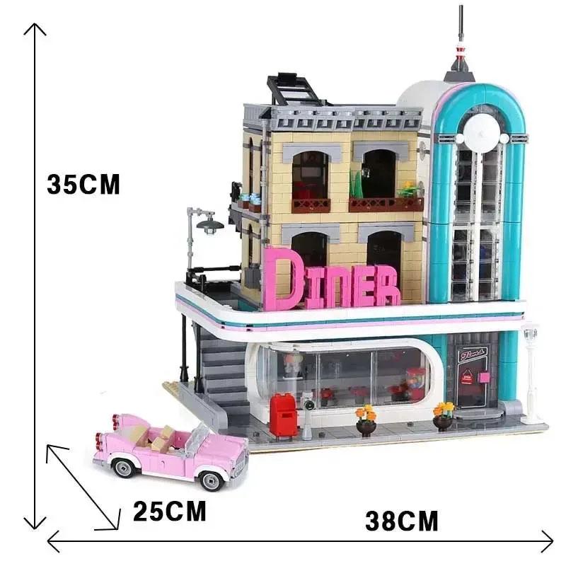 Downtown Diner Building Blocks Bricks Toys BirthdayChristmas Gift