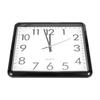 PATIKIL 33 X 33 Cm Wall Clock, Quartz Battery Operated, Quiet, Non-Ticking, Square, Black, for Office or Bedroom Decor