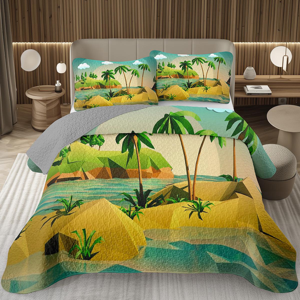 

Comforter Fruit Juice Summer Tropical Fruit Coconut Queen Twin For Boys Girls Roomhawaiian Holiday Quilted Bedding Set Comforter (quilt)-EU Single(135*200cm)3pcs
