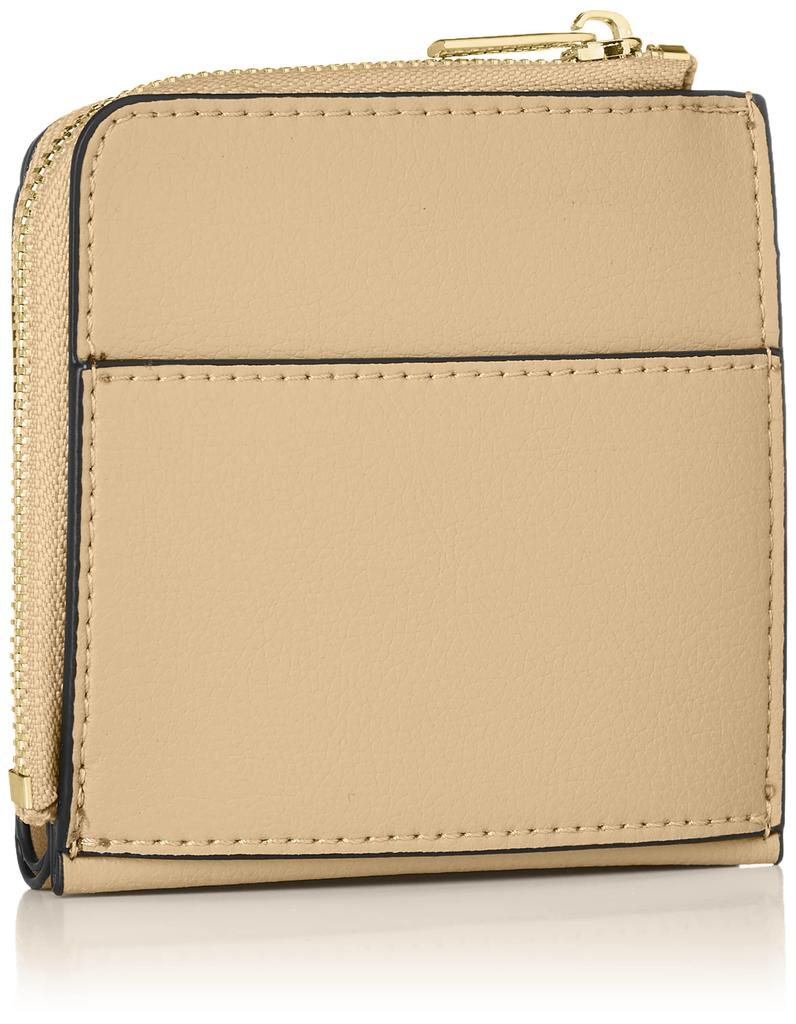 Legato Largo Women's Slim Bi-fold Wallet, Beige, LJ-P0111, Free Size